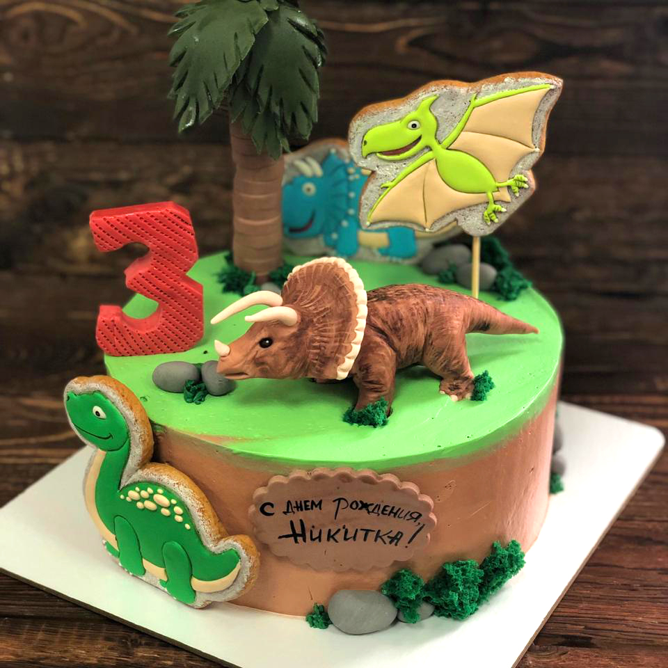 торт, динозавр, мальчику